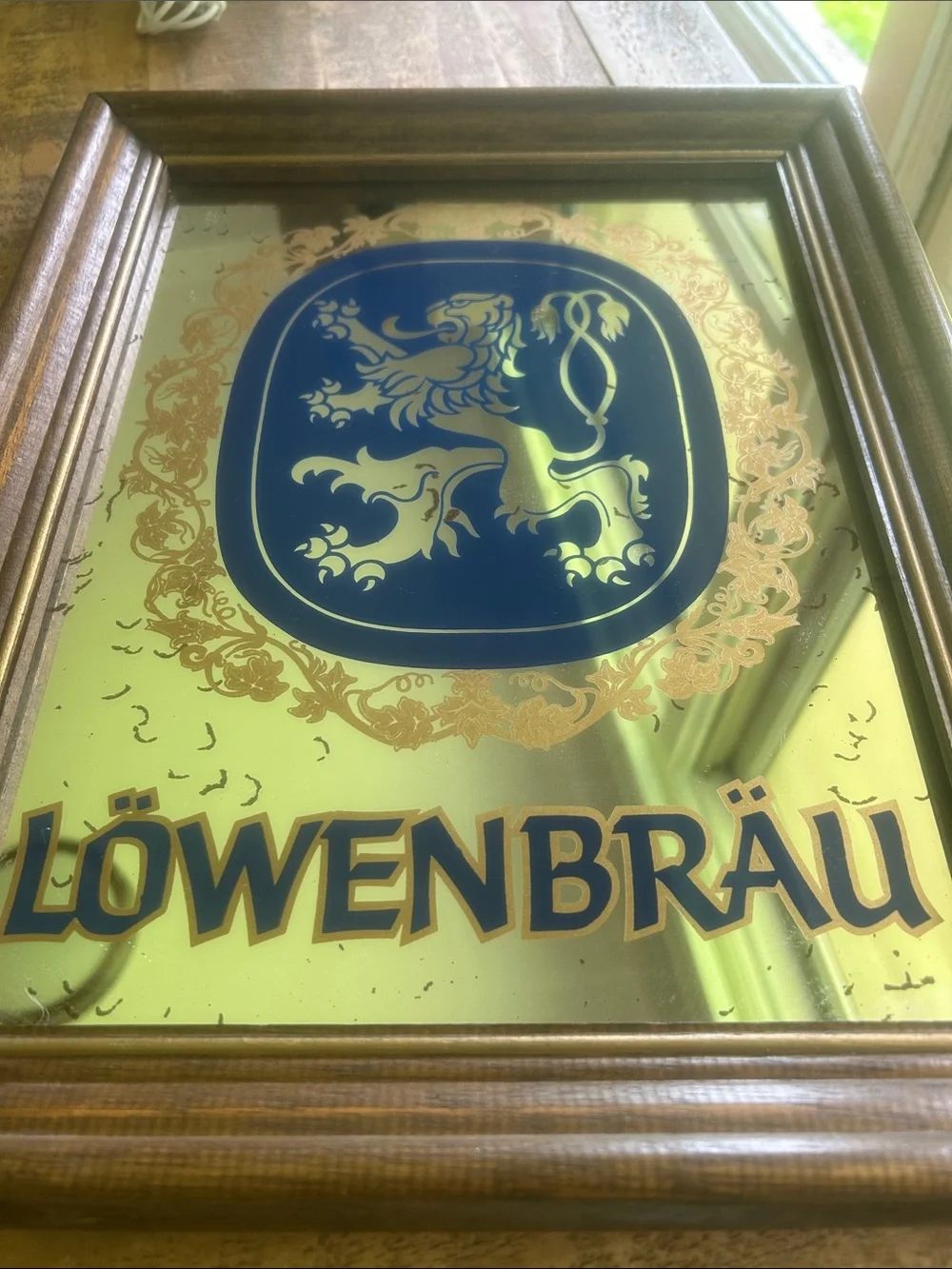 Vintage Lowenbrau Vintage Bar Mirror Special Beer